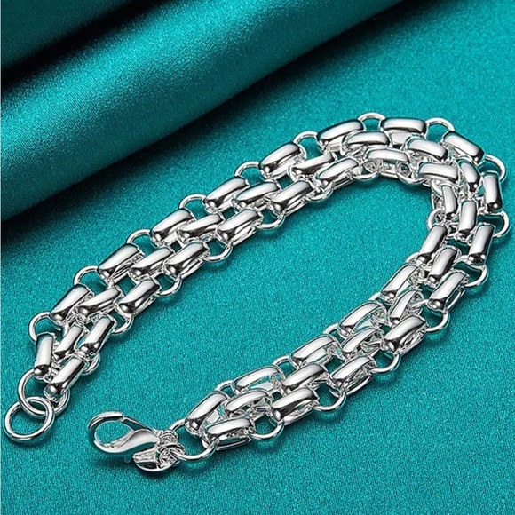 Silver Bracelet Interlocking - Picture 11 of 14